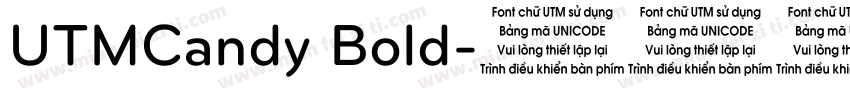 UTMCandy Bold字体转换